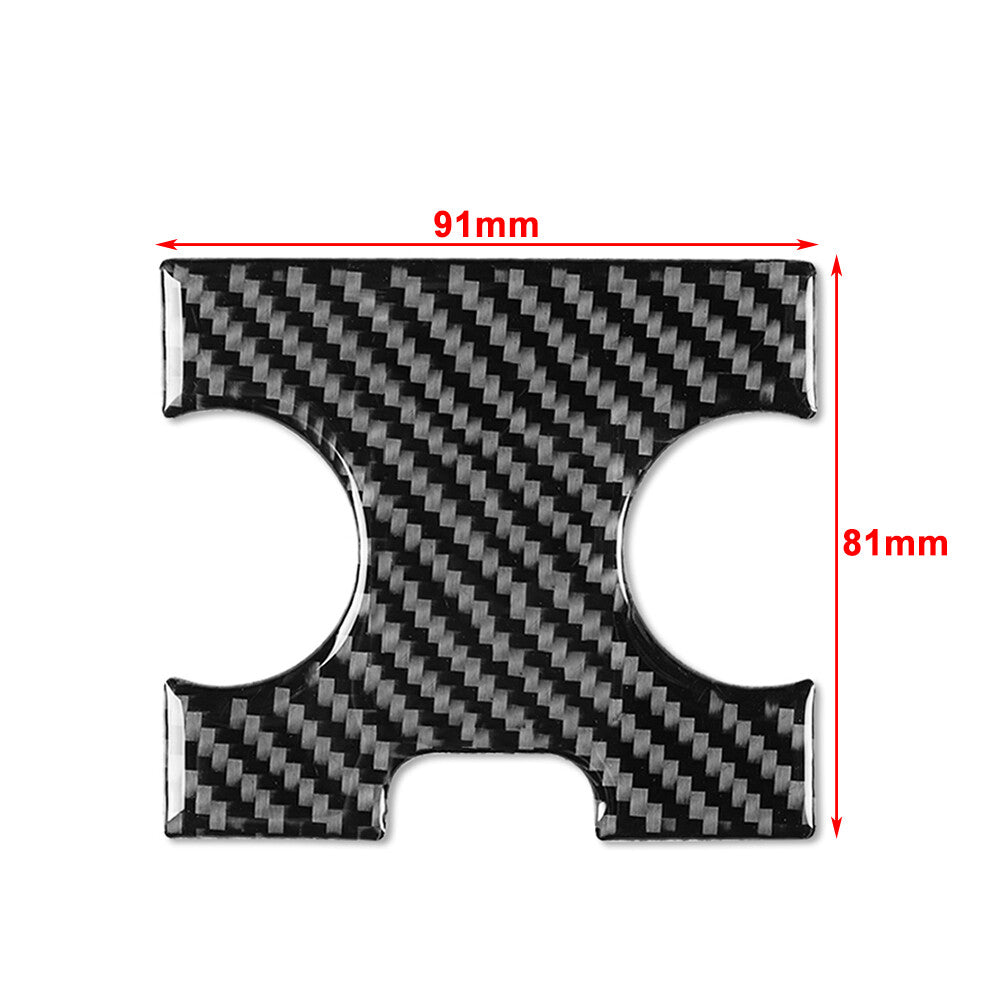Carbon Fiber Black Auto Hazard Light Button Cover Trim Fit for Honda S2000 2004-2009