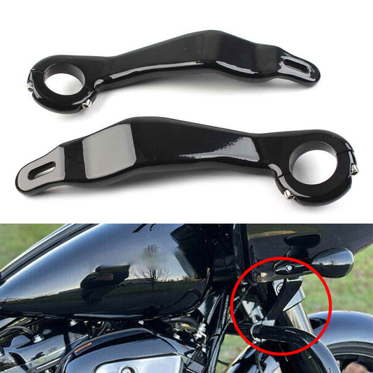 for Harley Road Glide FLTRX FLTRU 2015-2022 Paar Schwarz