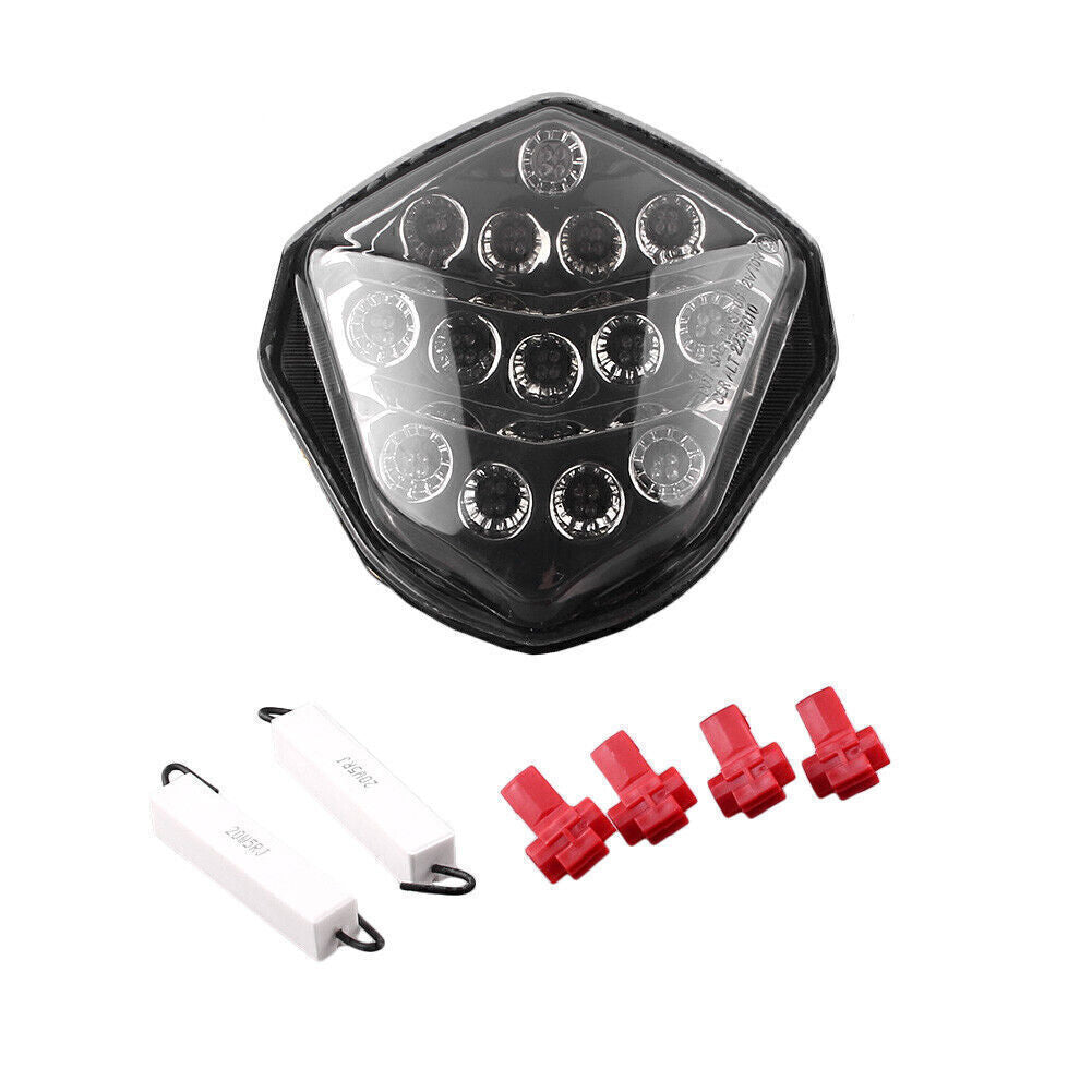 LED Tail Lamp Rear Taillight Running Light for Suzuki GSXR1000 2003-2004 Black