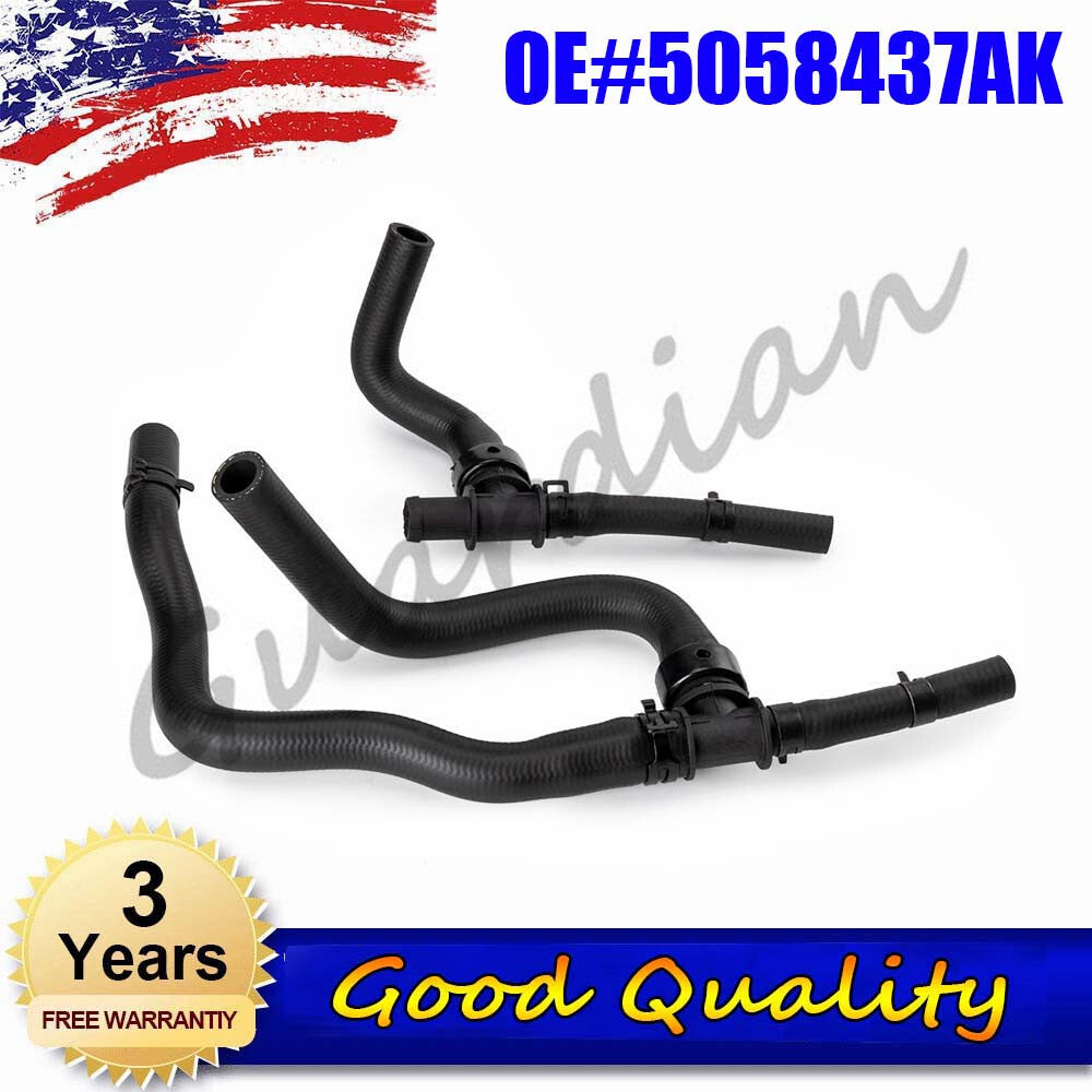 Heater hose kit with TEE Supply-Return 5058437AK for Dodge Journey 2.4L 08-20