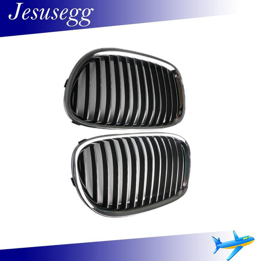 2Pcs Front Bumper Grille Chrome for 2009-14 7-Series 750I 760LI Left Right