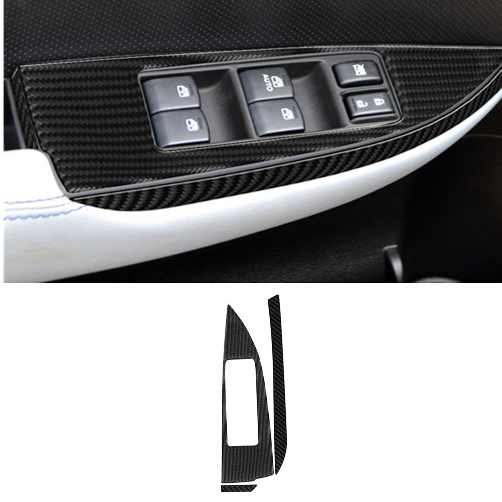 Carbon Fiber Driver Window Console Cover for Subaru Legacy Outback 2010-2014