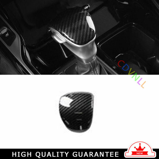 Car Gear Shift Knob Head Frame Cover Trim for Kia Sorento 2021-2022 Carbon Fiber