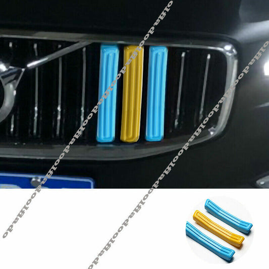 for Volvo S60 2019-2021 Car Front Center Mesh Grille Grill Cover Trim 3-Color