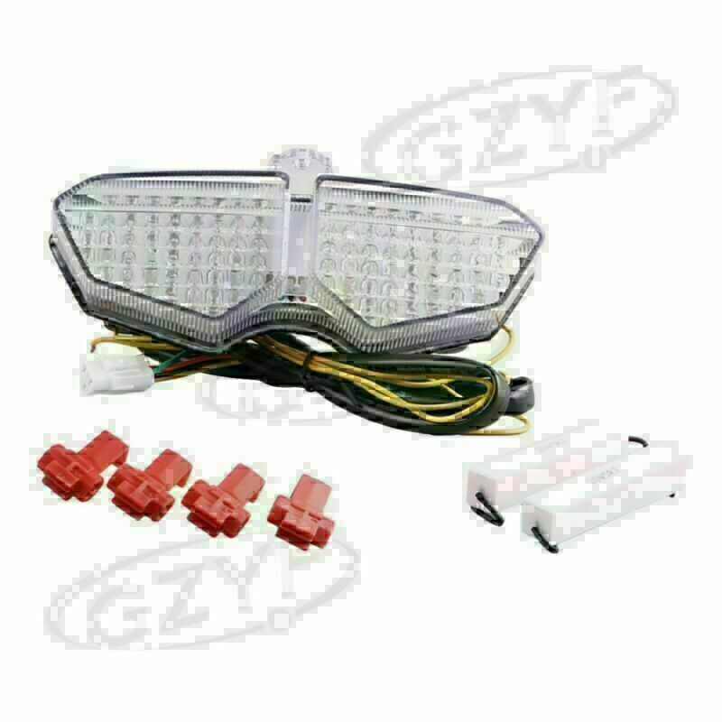 LED Tail Lamp Rear Taillight Running Light for Yamaha R6S 2006 2007-2009 Clear