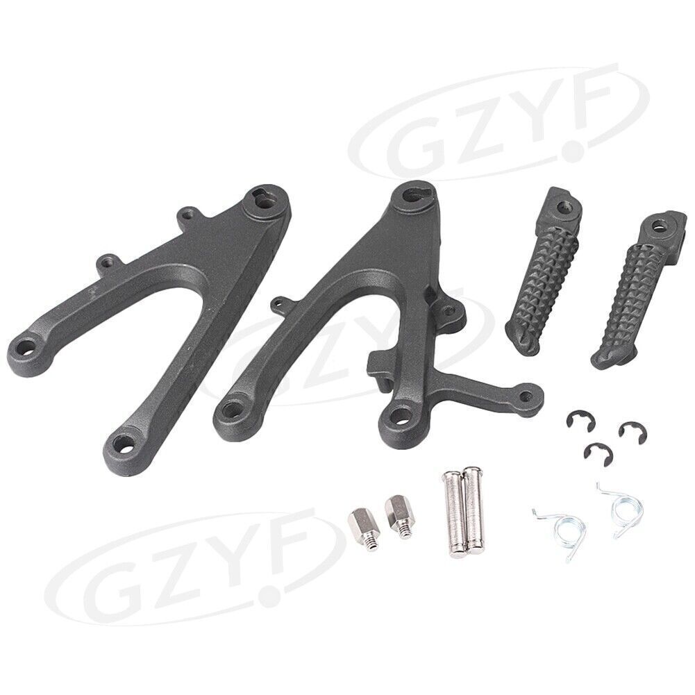 Rear Footrest Bracket Kit Foot Pegs Fit for Yamaha YZF R1 2004 2005 2006 Passenger