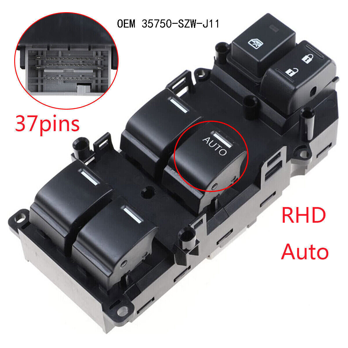 For STEP WGN STEP WGN SPAD DBA-RK5 35750-SZW-J11 RHD Power Window Master Switch