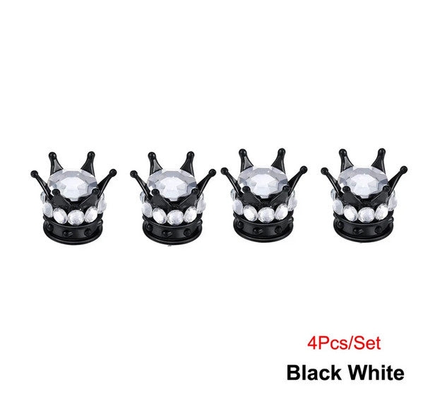 4-piece car tire valve cover rod air dust cover dustproof black bomb for Honda for Suzuki