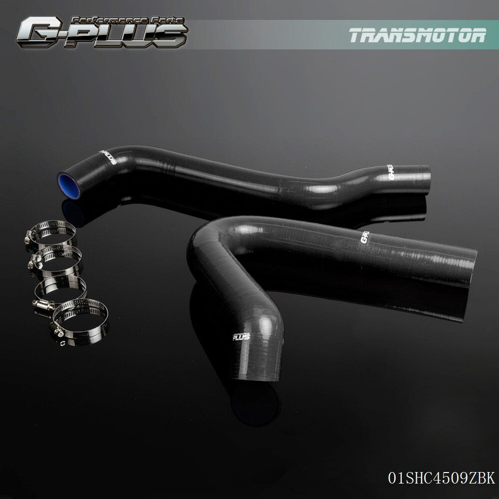 Suitable for Chevrolet C/K Series C10 pickup black silicone coolant radiator hose - (for models 67-72)