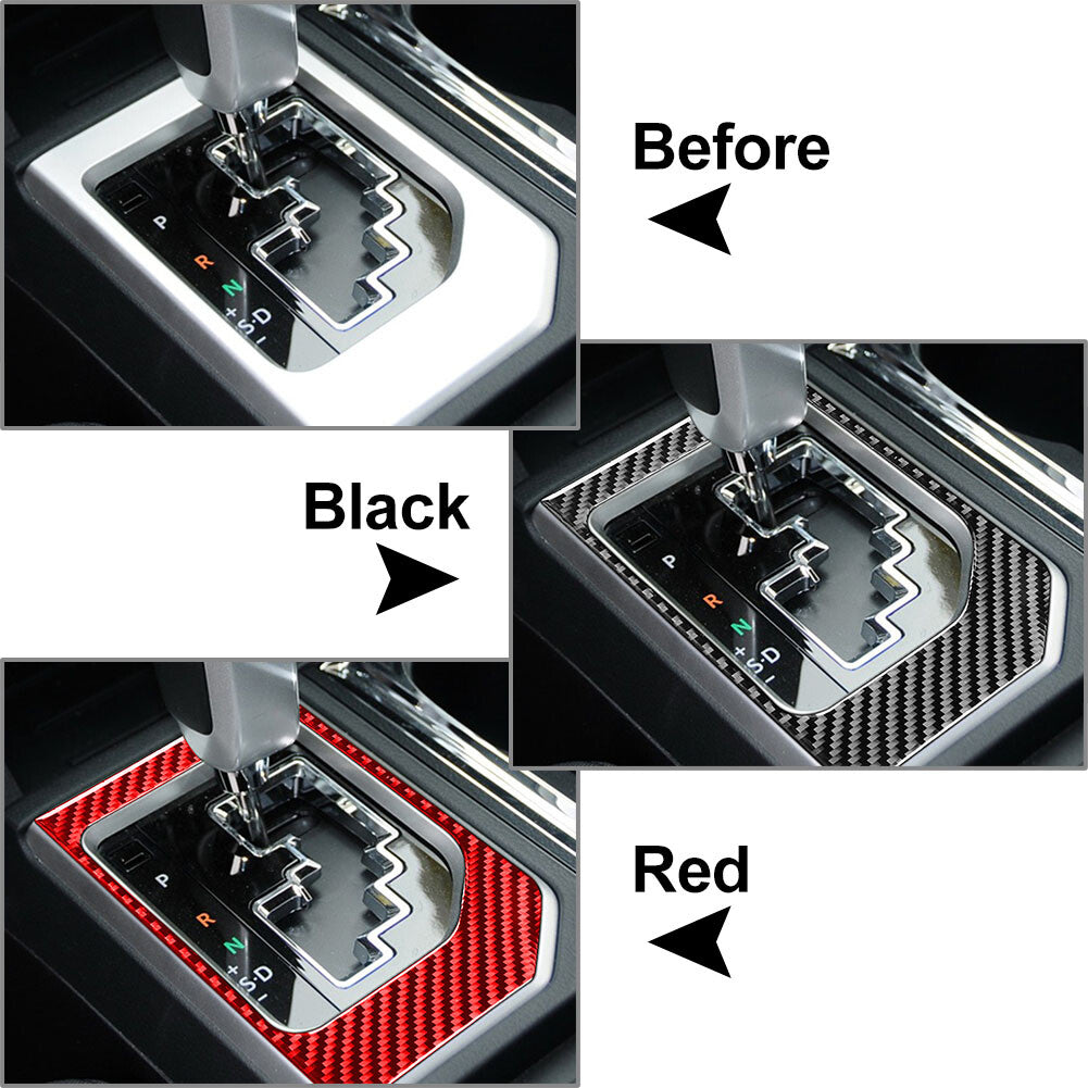 Carbon Fiber Gear Shift Panel Cover Trim for Toyota Tundra 2014-2021