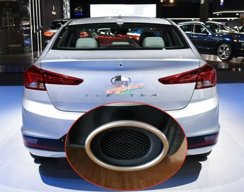 for Hyundai for Elantra 2019-2020 Stainless Chrome Rear Exhaust Muffler Tip End Pipe