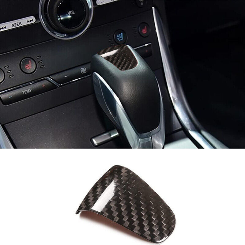 Genuine Carbon Fiber Shift Button Top Cover Trim for Ford Edge 2015-2017