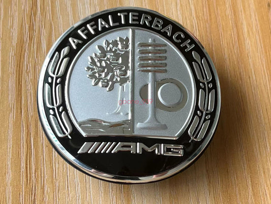 AMG Flat Bonnet Star Badge Black for A W176 Cla W117 Gla X156 Cls W218 SLK