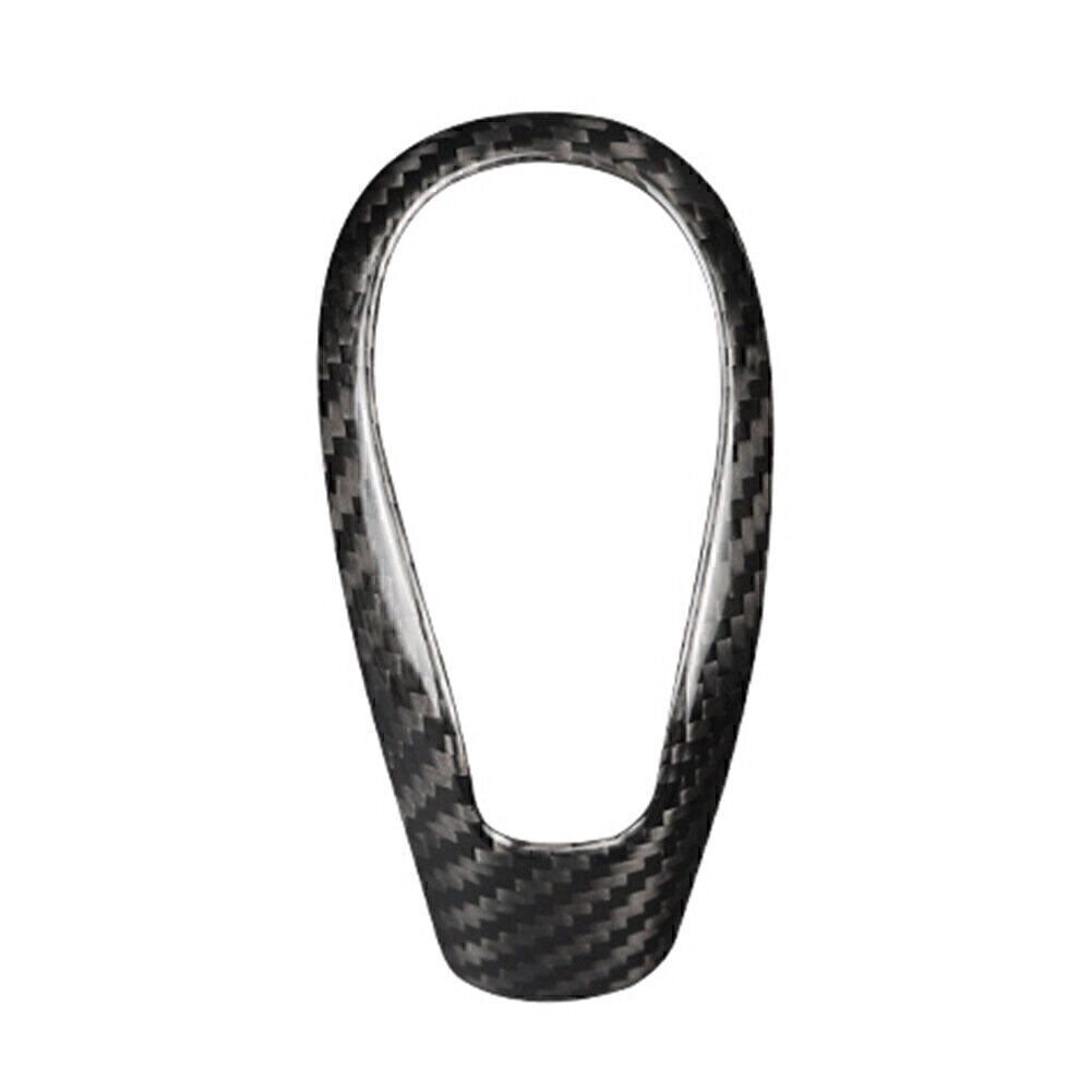 Black Carbon Fiber Gear Shift Knob Cover Sticker Trim Fit for Volvo S60 V60 XC60 V40