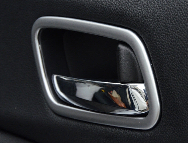 Inner Door Handle Bowl Cover Trim 4PCS for Honda CRV CR-V 2012-2016 Matte Silver