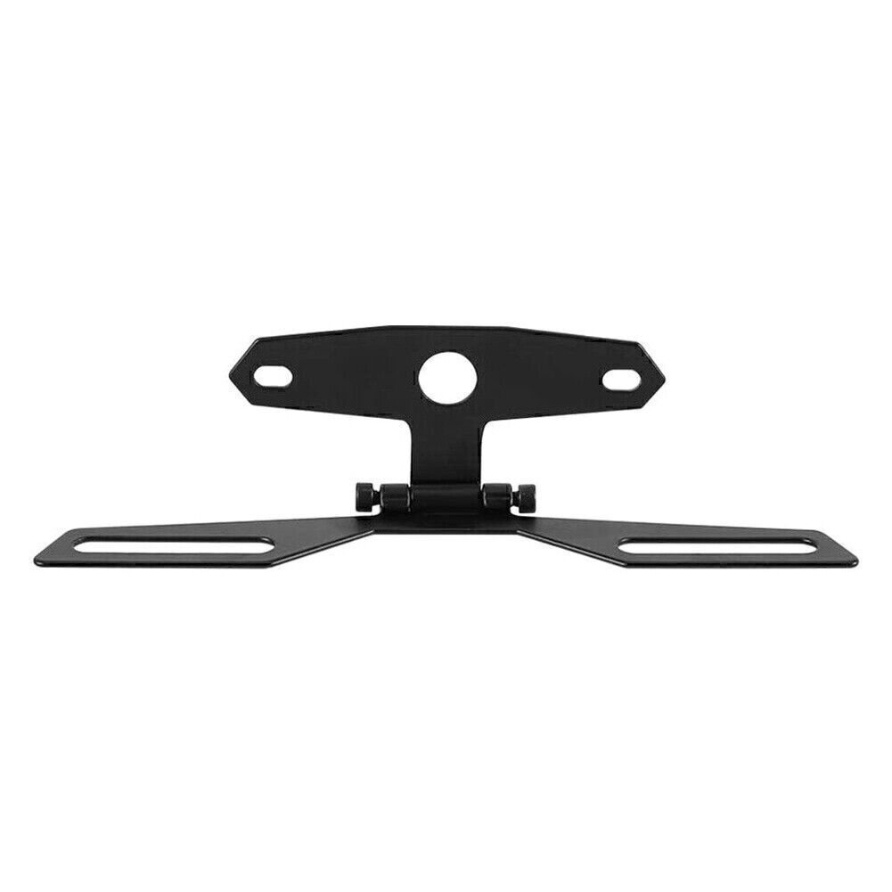 Folding Motorcycle License Plate Bracket Tag Taillight Holder ATV Dirt Bike dual