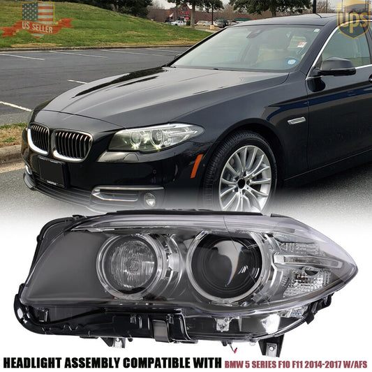 for BMW 5 Series F10 F11 2014- 2017 Xenon HID W/AFS Headlight Assy Left Driver