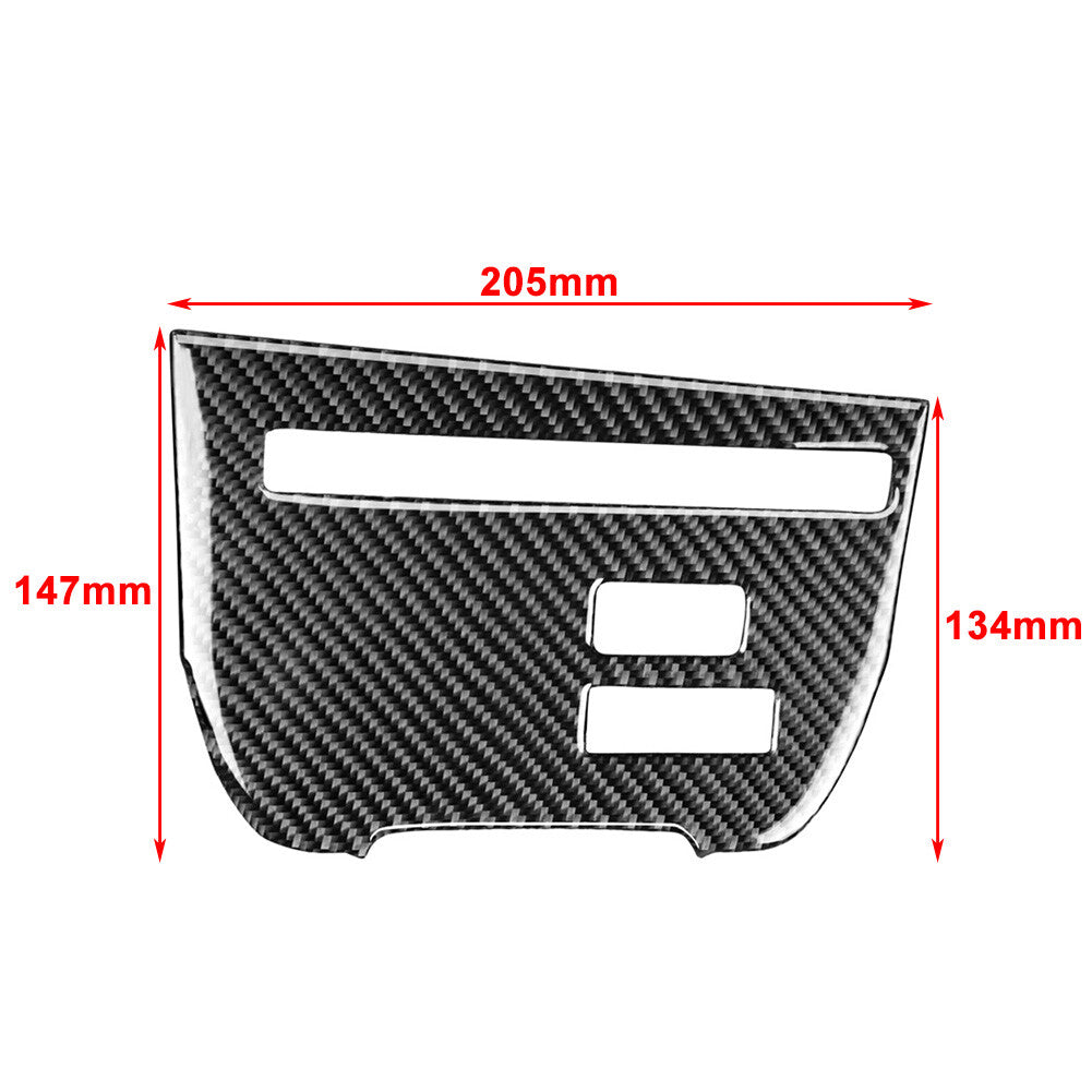 Central Console CD Panel Cover Trim for Nissan GTR R35 2008-16 Carbon Black LHD
