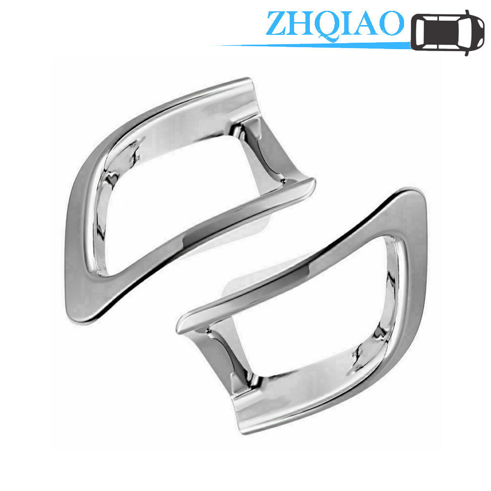 2PCS Rear Bumper Fog Light Lamp Decor Cover Trim Fit for Toyota Highlander 2014-2017