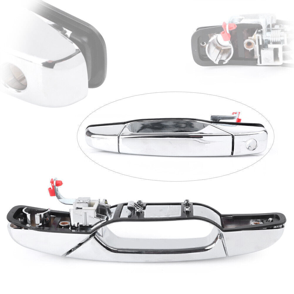 Front Driver Left Side Chrome Exterior Door Handle for Chevy for GMC Silverado 07-13