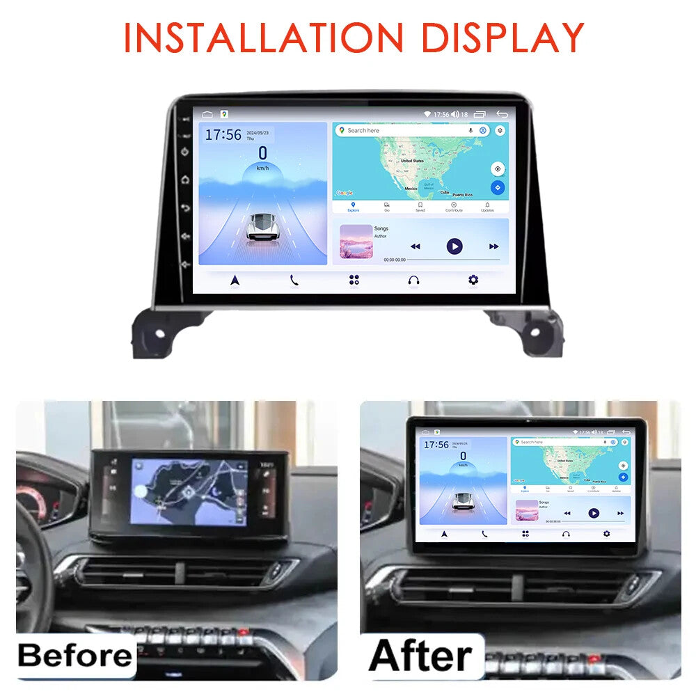 for Peugeot 5008 4008 3008 2017-2020 Stereo Android CarPlay Car Radio GPS Player