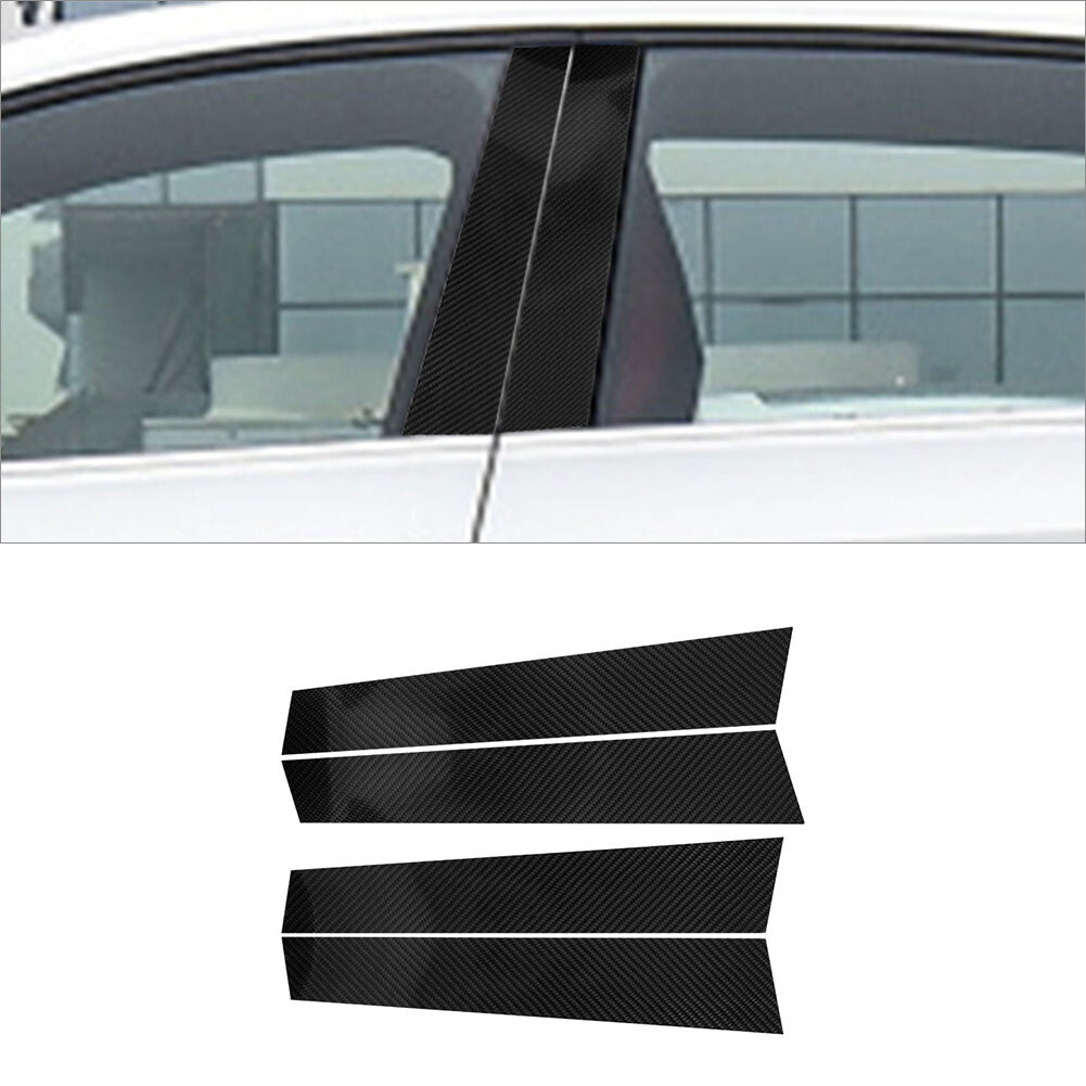 4X Carbon Fibre Window B Pillar Trim for VW for Golf 8 MK8 GTI 2021