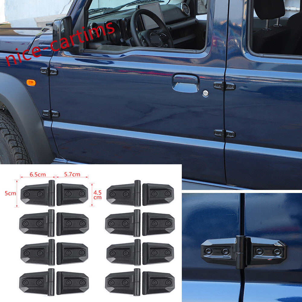 16¡ÁBlack ABS Car Side Door Hinge Protector Cover for Suzuki for Jimny 4-Door 2019-24