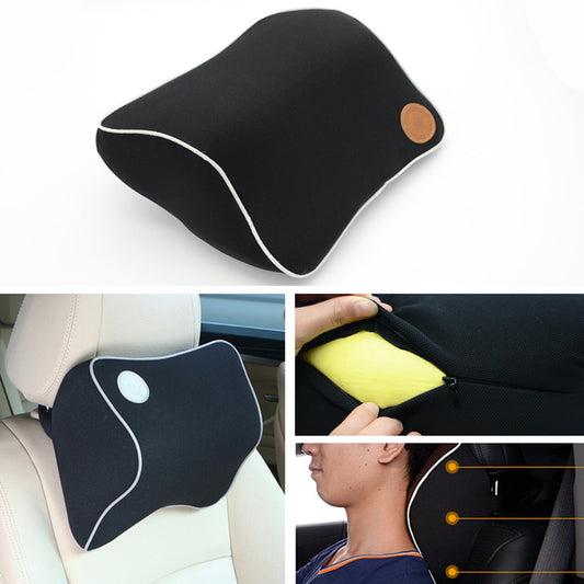Car Memory Foam Travel Cushion Pillow for Seat Headrest Rest BK Comfort Neck Suppor