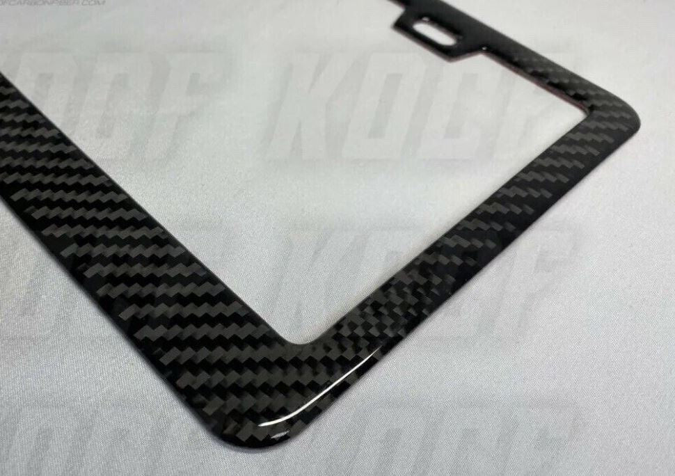 Car license plate frame cover cap back cover 100% carbon fiber, suitable for Alfa Romeo .