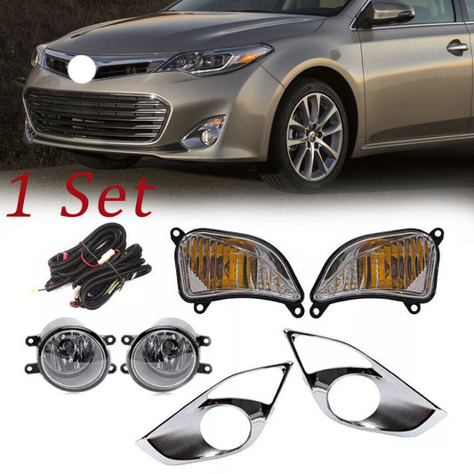 for Toyota for Avalon 2013 - 2015: Front fog lights + turn signals + light covers