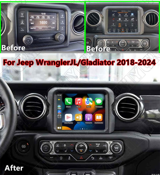 8.4 For 2018-24 for Jeep Gladiator for Wrangler JL Carplay 4+32GB Stereo Radio GPS Wifi