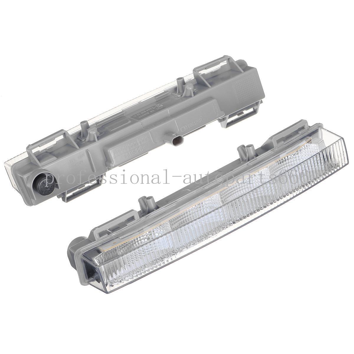 Front L+R daytime running lights (DRL) and fog lights are suitable for Mercedes-Benz ML350, ML400, X204, and GLK350.