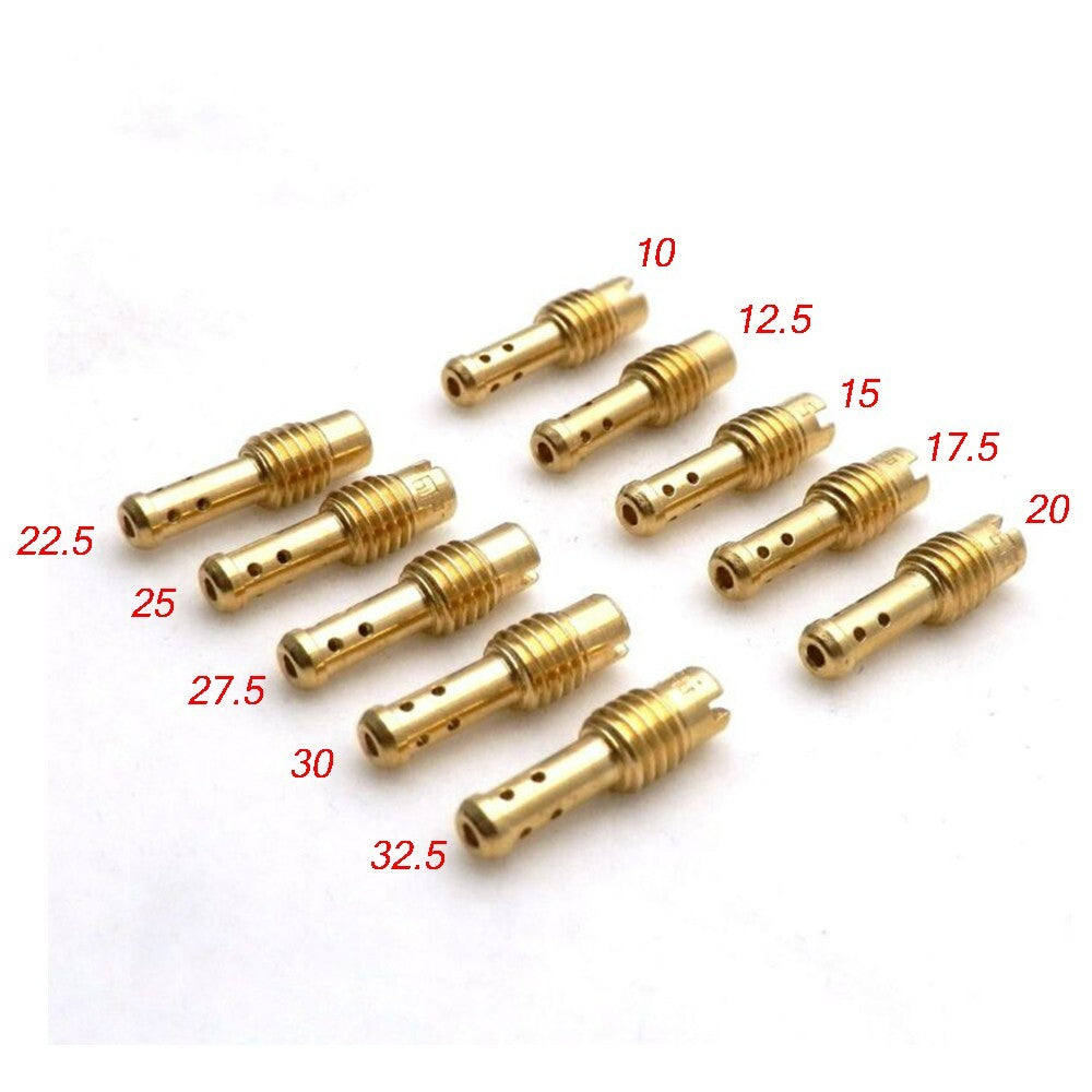 10x Carburetor Jet 8 Bleed Holes For VM/TM/TMX 10, 20, 25 ,32.5 New