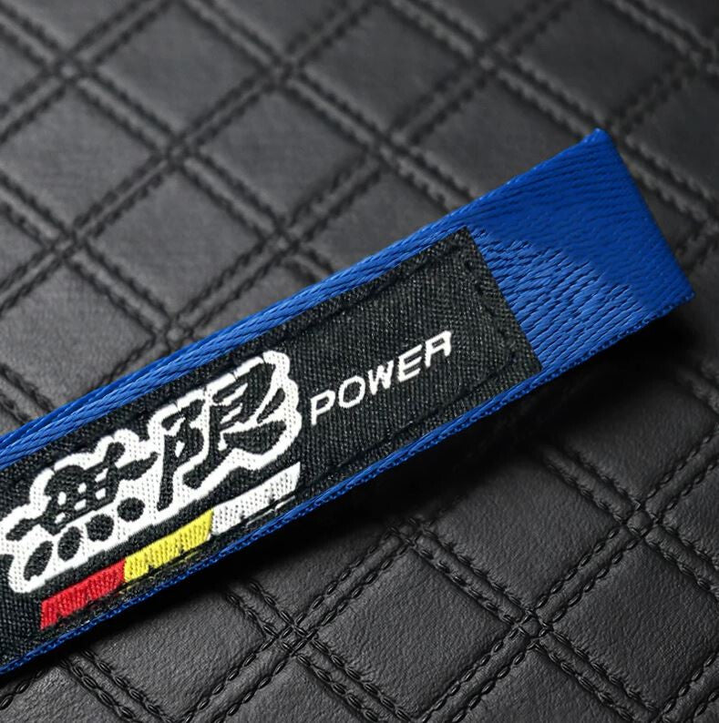 Car keychain metal key ring badge lanyard Mugan blue and black suitable for Honda for Acura