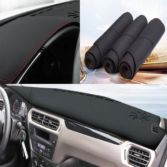 1X PU leather Dashboard Dash Mat Non-slip DashMat Shade for Peugeot 301 2017-23