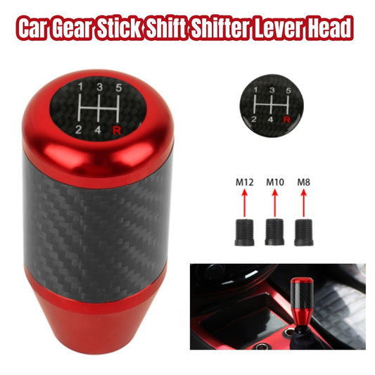 Universal carbon aluminum automotive and truck gear shift lever head kit