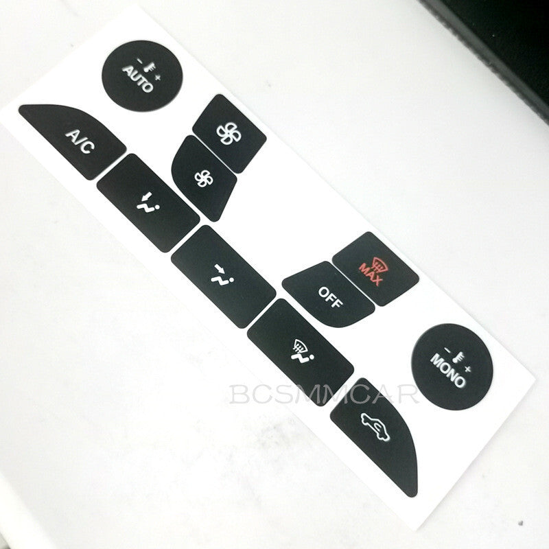 Car A/C Button DIY Stickers Decals Protector Trim Fit for Ford Focus 1999-2005