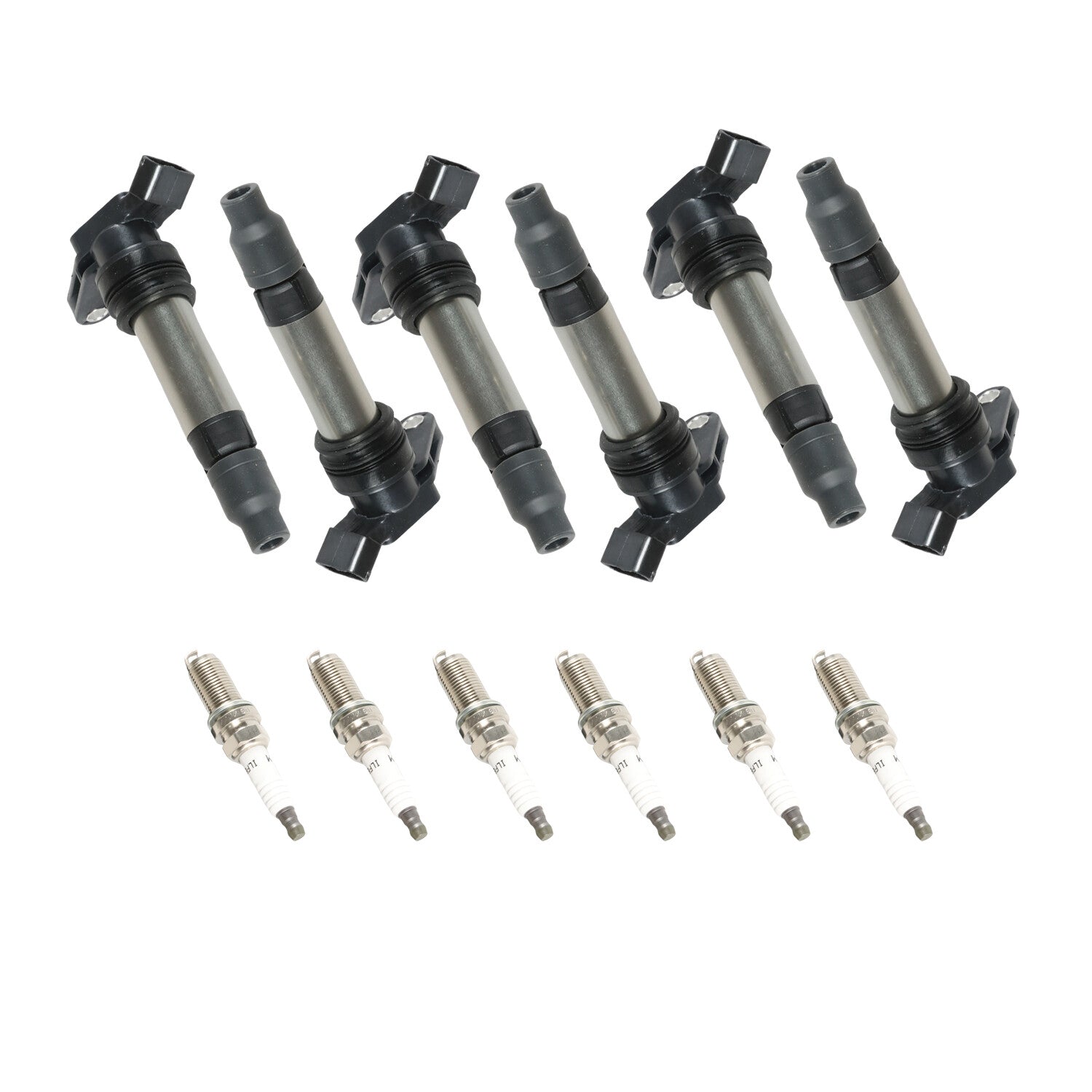 Set of 6 UF594 Ignition Coil  Iridium Spark Plugs For 2010 for Volvo XC60 3.0L 3.2L