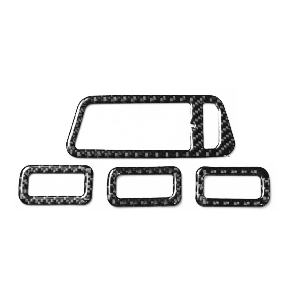 Carbon Fiber Window Control Switch Frame Cover Trim for VW for Golf MK7 2013-2019