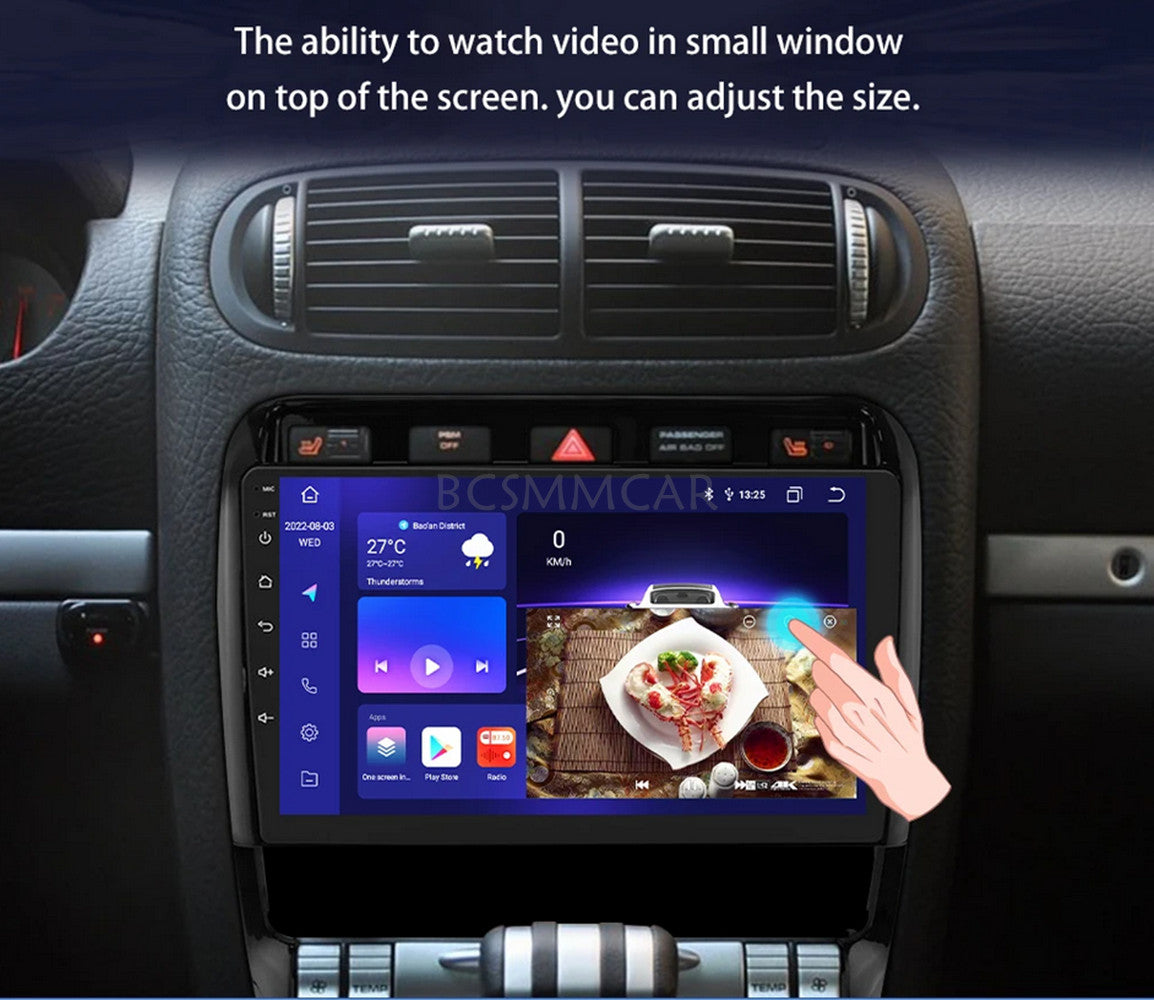 9in 2Din Car Radio Fit for Porsche for Cayenne 2003-2010 Multimedia Player Stereo