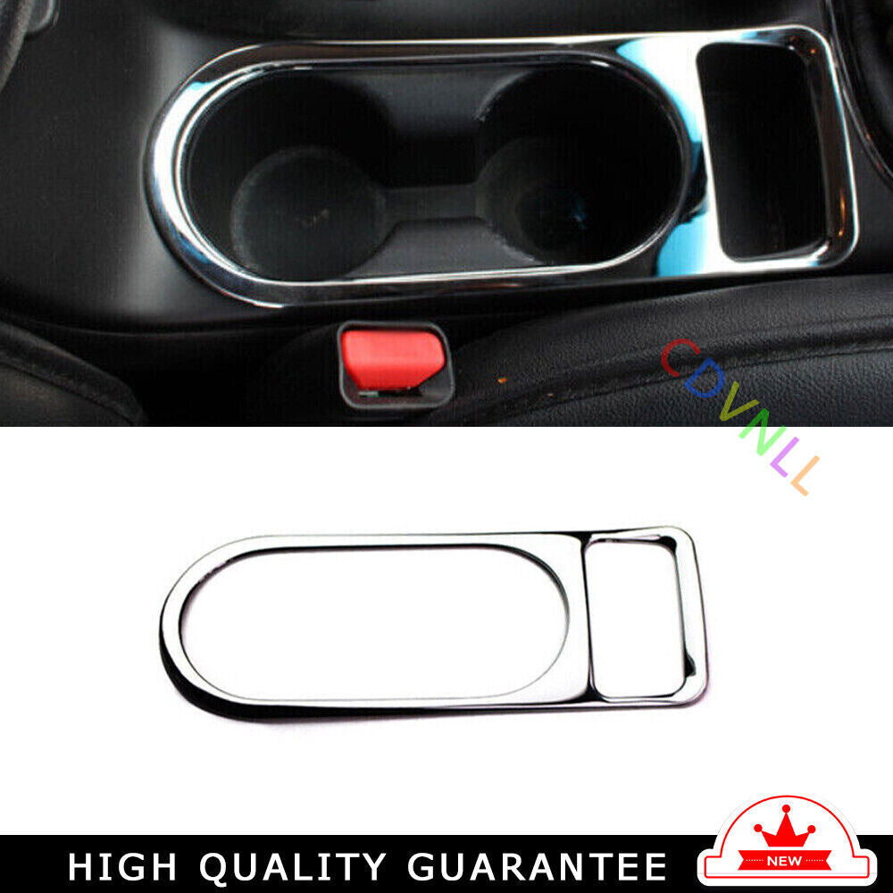 Middle Console Drinking Glass Cover Trim for Kia K3 Forte 2017-2018 Chrome Steel