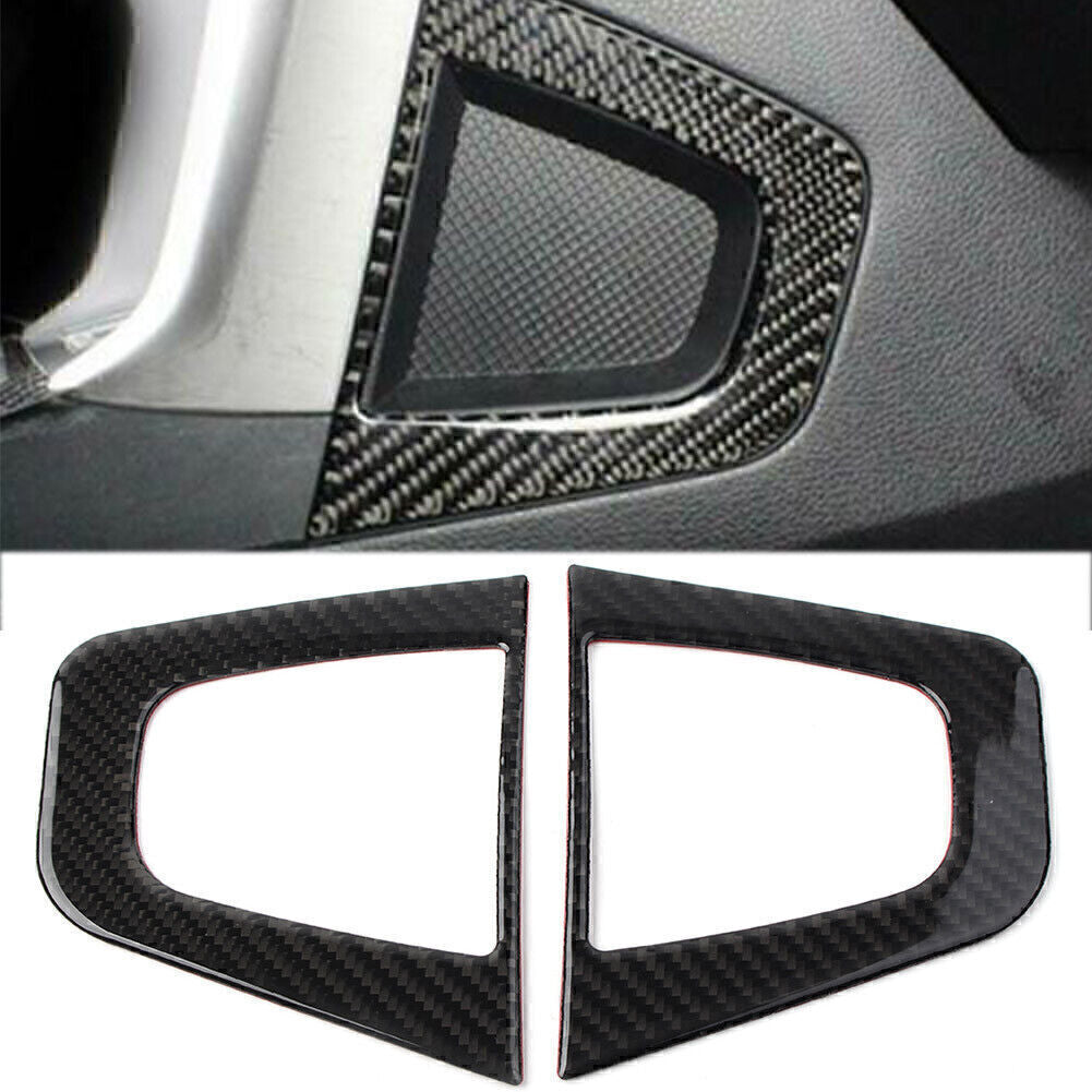 Carbon Fiber Console Both Side Speaker Frame Trim for Subaru Forester 2013-2018