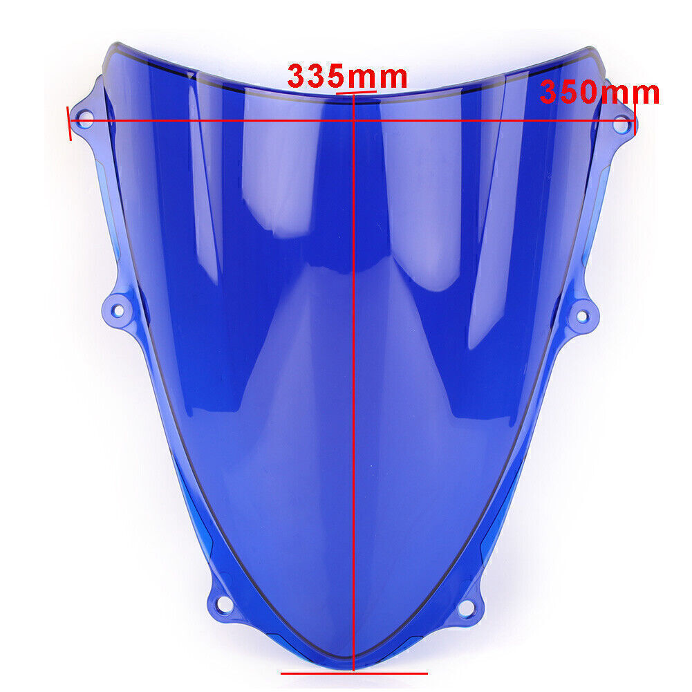 Front Windshield Windscreen Fit for Suzuki GSXR1000 K9 2009 - 2016 Blue