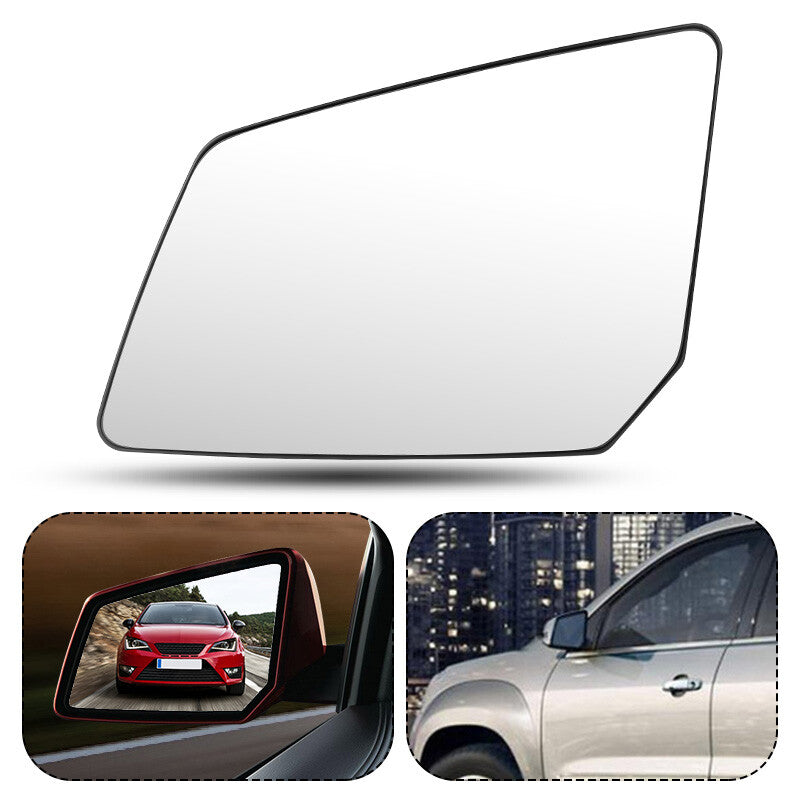 Left Driver Side Exterior Heated Mirror Glass w/Back Plate Fit for GMC Acadia 07-16