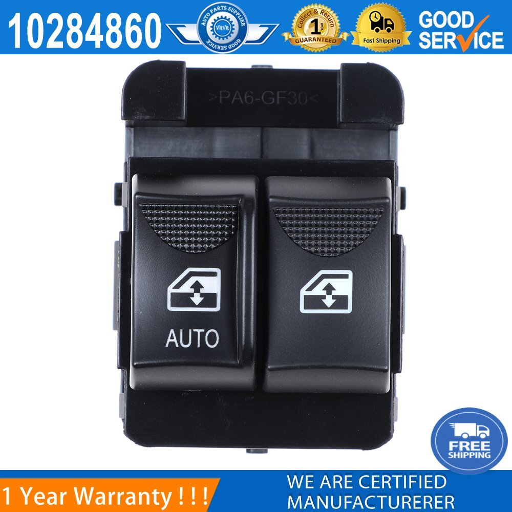 The front left driver's window switch is applicable to 2000-2005 for Chevrolet Monte Carlo 10284860