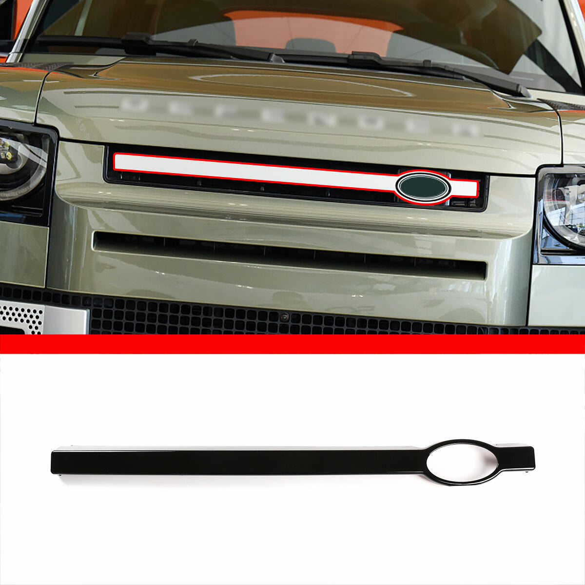 Transparent gray brake light, high stop cargo light, suitable for Toyota Tacom. (2016-20-)