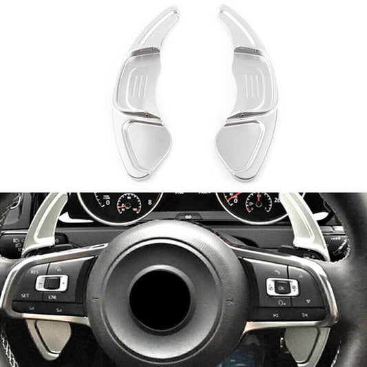 Silver Steering Wheel Paddle Shifters Extension Fit for VW 2015-2019 2016 for Golf 7 GTI