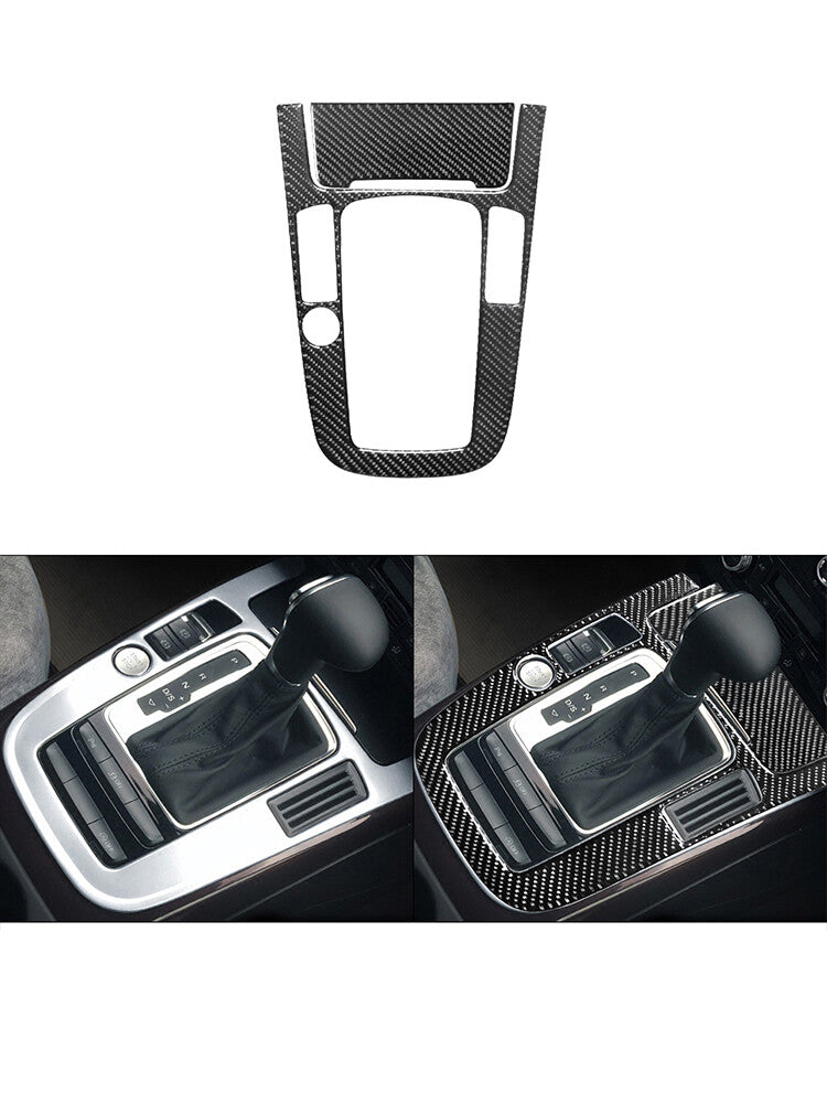 2X Carbon Fiber Shifter Frame Trim for Audi Q5 2009-2017