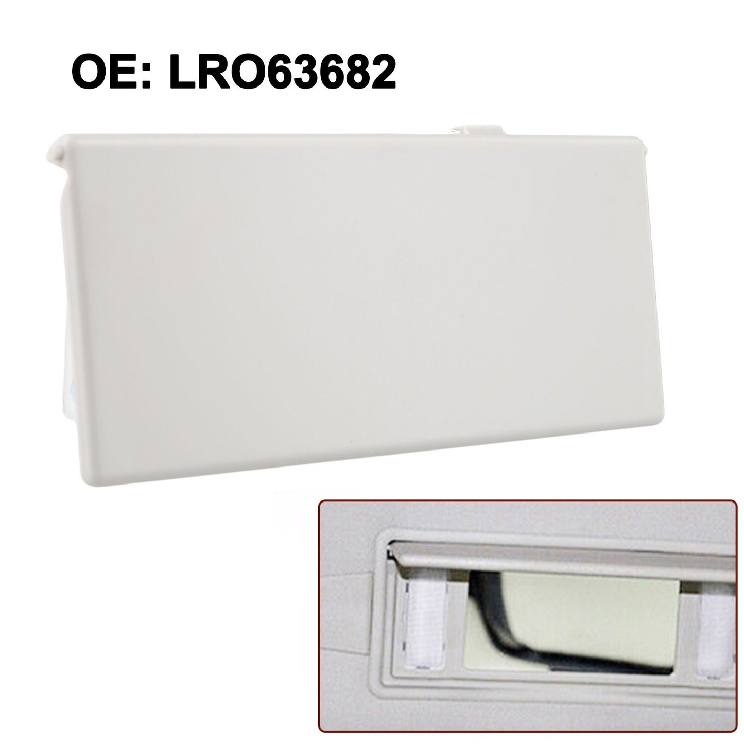 Vanity Mirror Cover Sunvisor Vanity Mirror Cover Grey LR063682 For