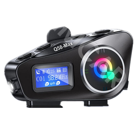 Bluetooth Headphones Motorcycle Helmet Intercom Headset FM Radio LCD Waterproof
